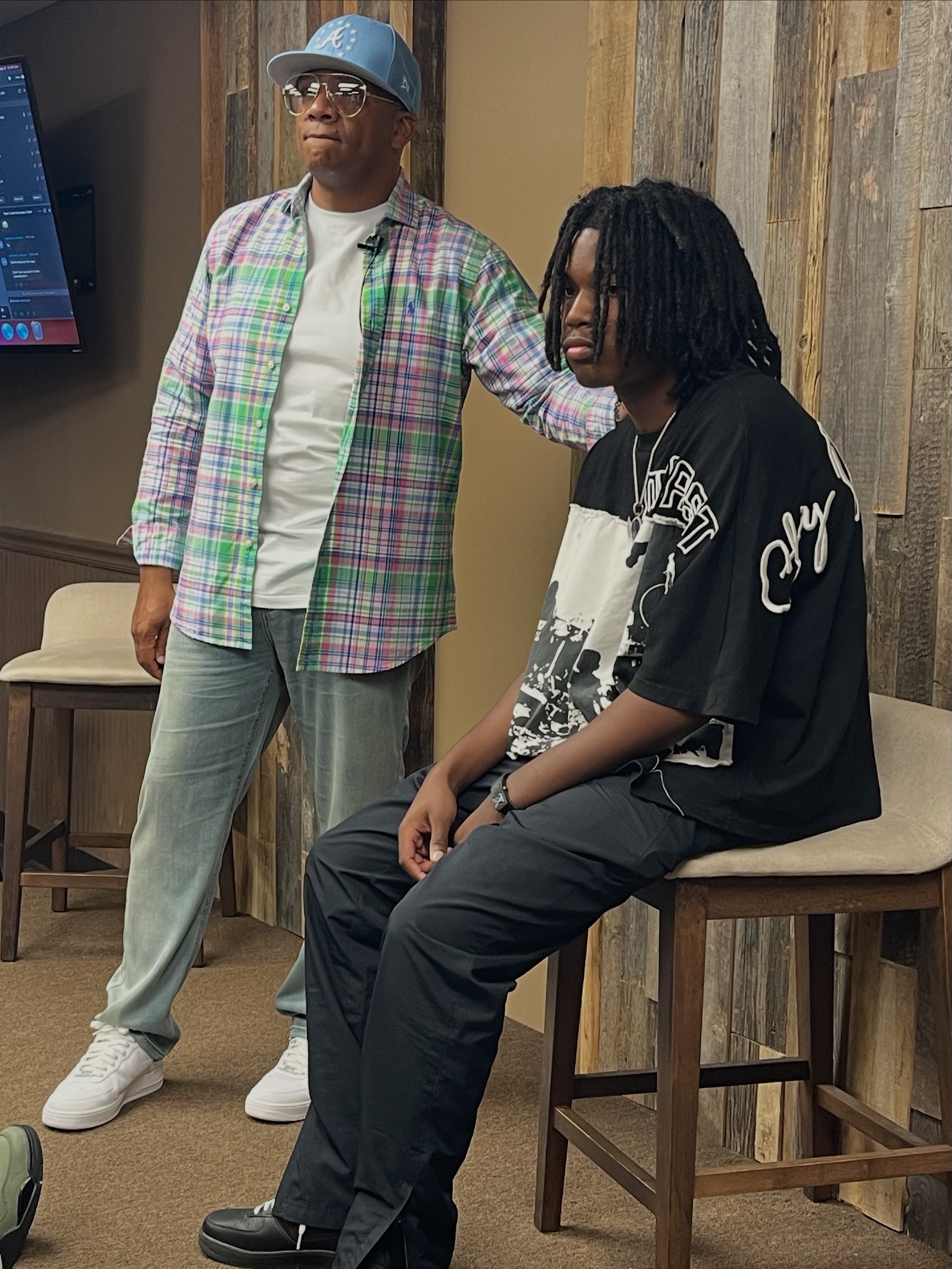 Mentor working one-on-one with a young man